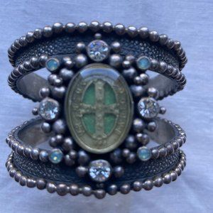 Virgins Saints & Angels silver San Benito cuff RARE